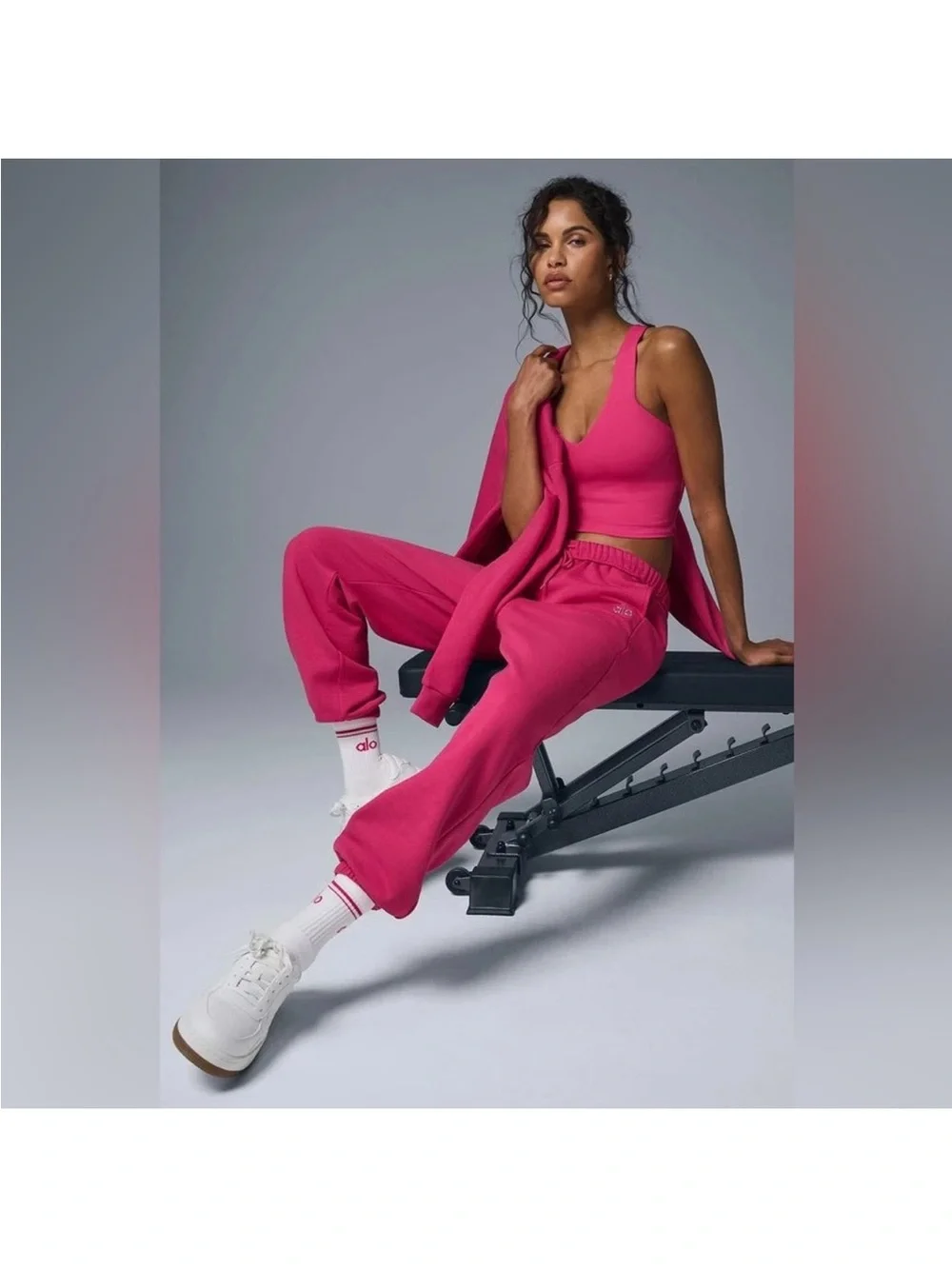 Alo Yoga Accolade Pink Summer Crush Sweatpants Sz S 4-6 U5013RG Rare
